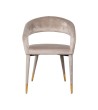 RICHMOND krzesło GIA beżowe - trudnopalne