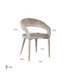 RICHMOND krzesło GIA beżowe - trudnopalne