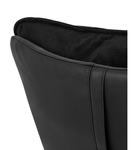 Fotel OTILIA STAND VELVET czarny