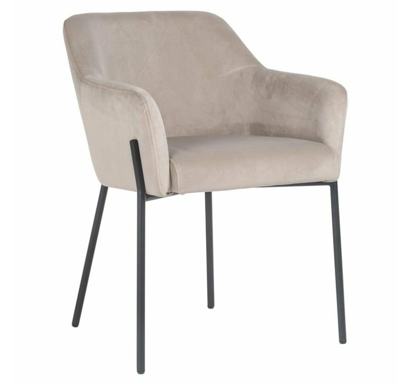 RICHMOND krzesło FAY welurowe - trudnopalne