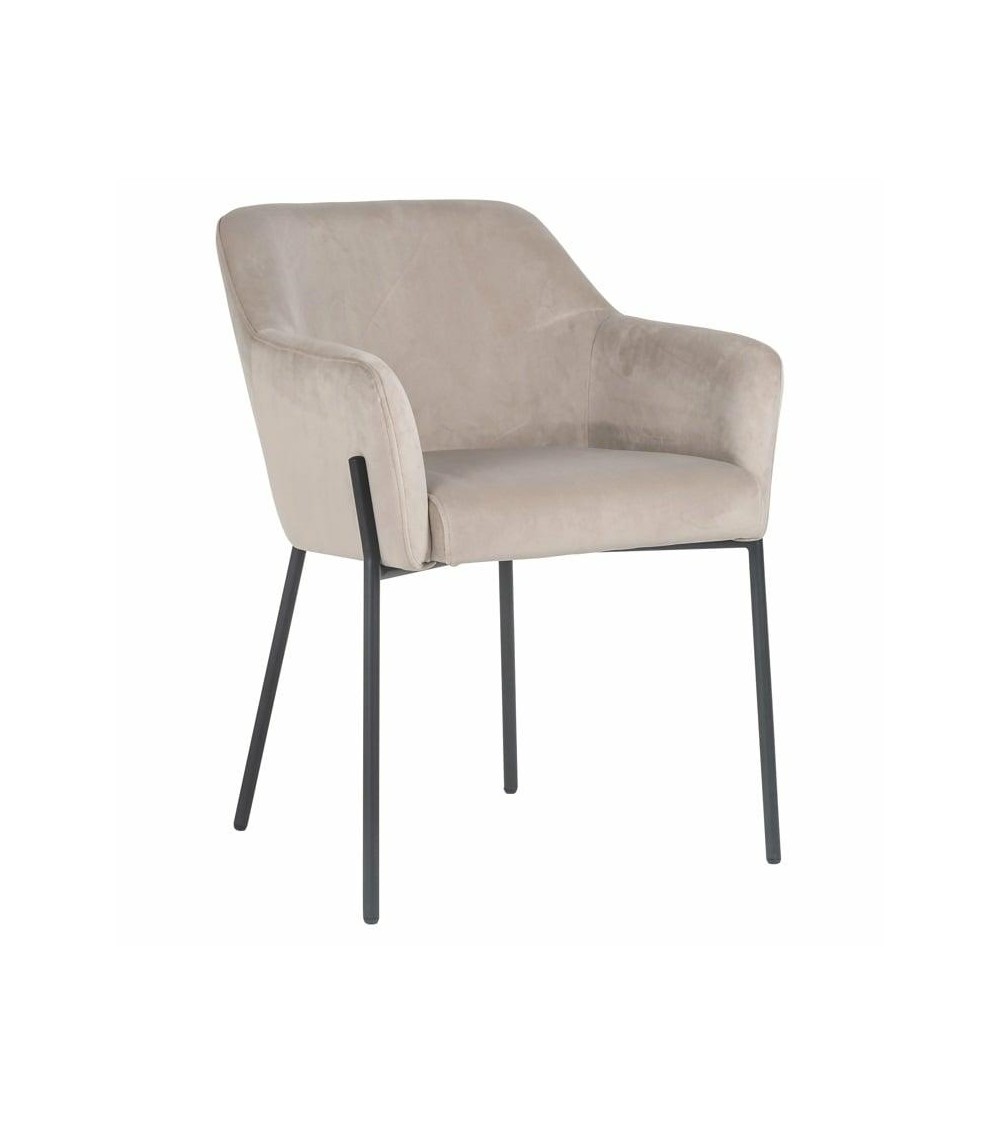 RICHMOND krzesło FAY welurowe - trudnopalne