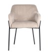 RICHMOND krzesło FAY welurowe - trudnopalne