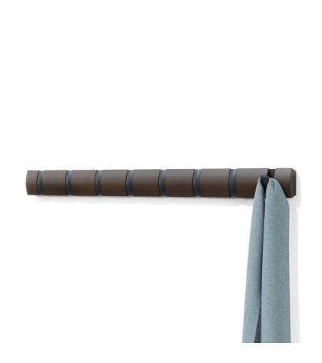 UMBRA wieszak na ubrania FLIP 8 czarny orzech