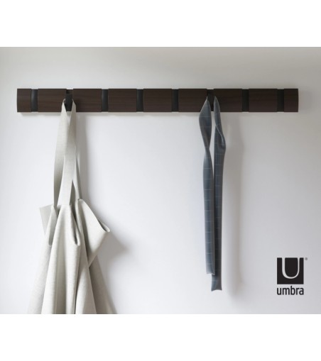 UMBRA wieszak na ubrania FLIP 8 czarny orzech