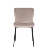 RICHMOND krzesło DARBY VELVET beżowy - trudnopalne