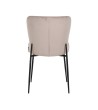 RICHMOND krzesło DARBY VELVET beżowy - trudnopalne