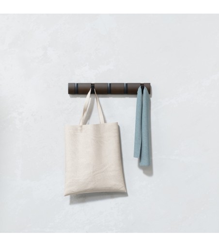 UMBRA wieszak na ubrania FLIP 5  - czarny orzech