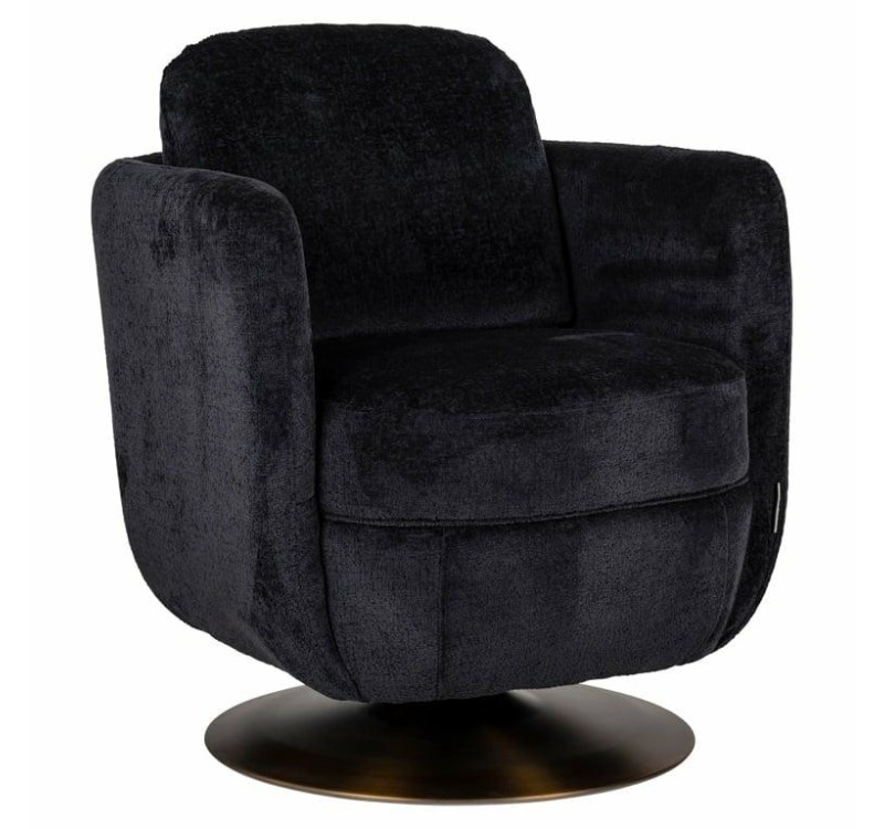 RICHMOND fotel obrotowy TURNER czarny