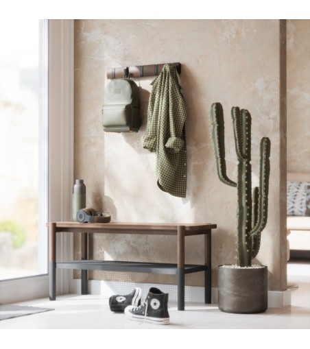 UMBRA wieszak na ubrania FLIP 5  - czarny orzech