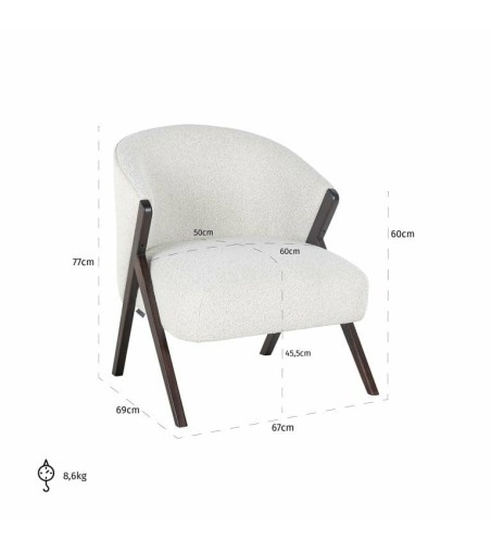 RICHMOND fotel MIA biały