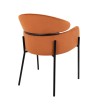 KARE krzesło ALEXIA Velvet pomarańczowe