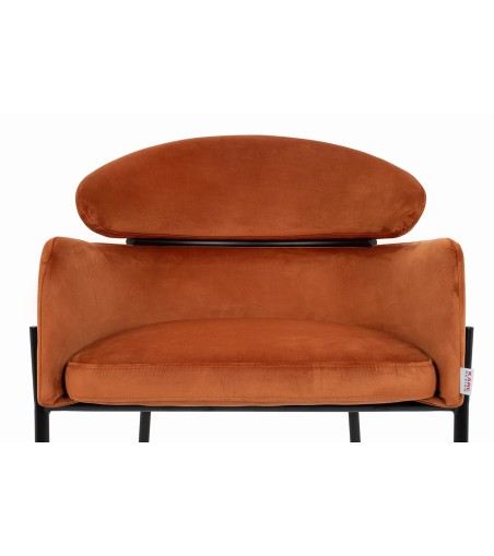 KARE krzesło ALEXIA Velvet pomarańczowe