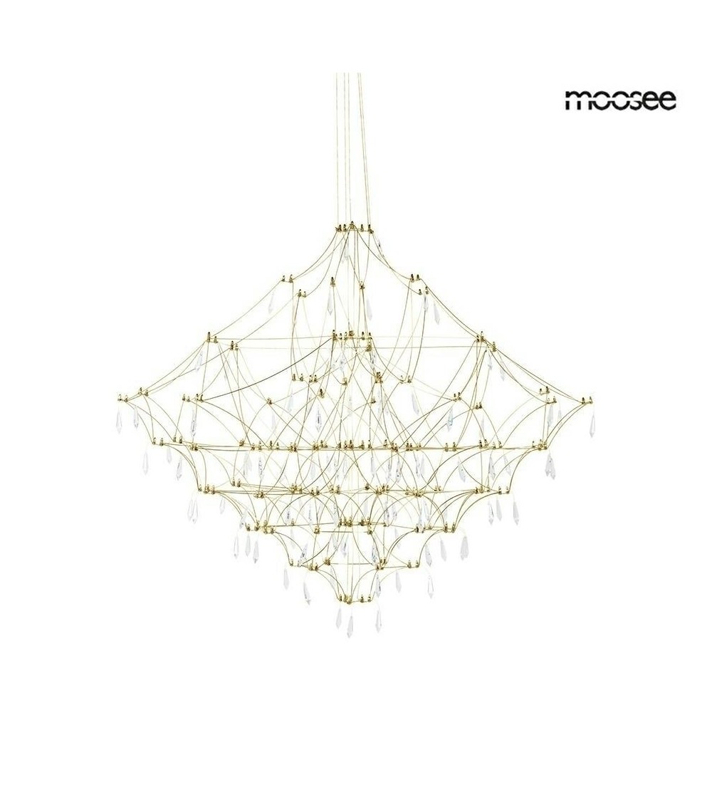 MOOSEE lampa wisząca CONSTELATION 77      GOLD - LED, stal szczotkowana