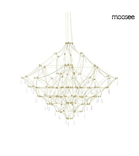 MOOSEE lampa wisząca CONSTELATION 77      GOLD - LED, stal szczotkowana