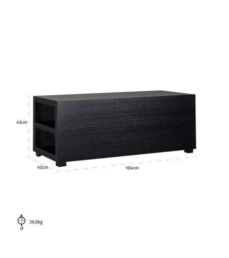 RICHMOND stolik do sofy OAKURA czarny