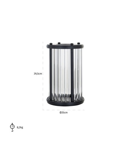 RICHMOND świecznik FAEY czarny