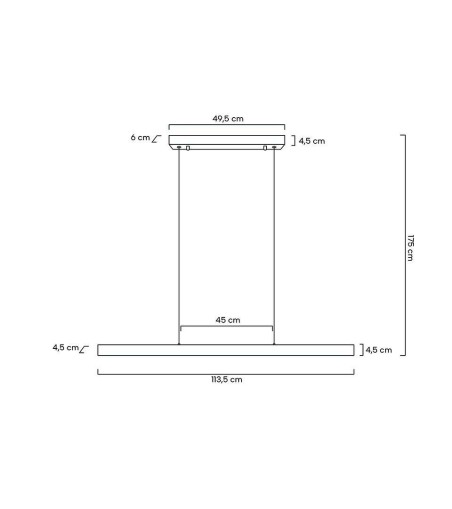MOOSEE lampa wisząca LINER czarna
