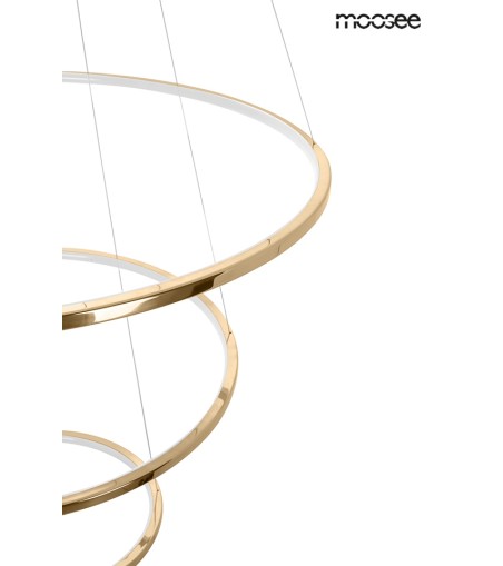MOOSEE lampa wisząca RING SLIM L złota