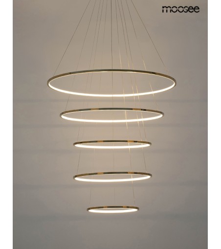MOOSEE lampa wisząca RING SLIM L złota