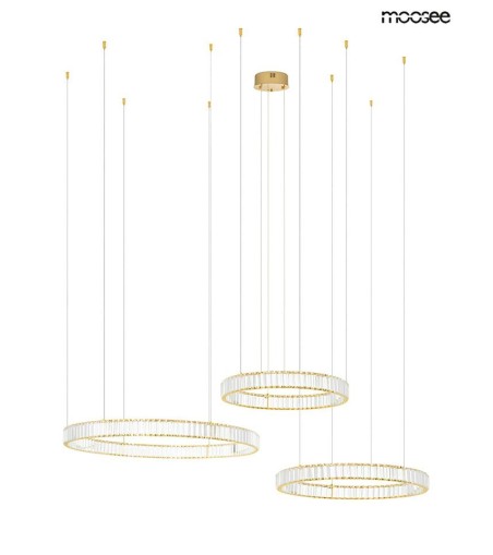 MOOSEE lampa wisząca LIBERTY 3B złota