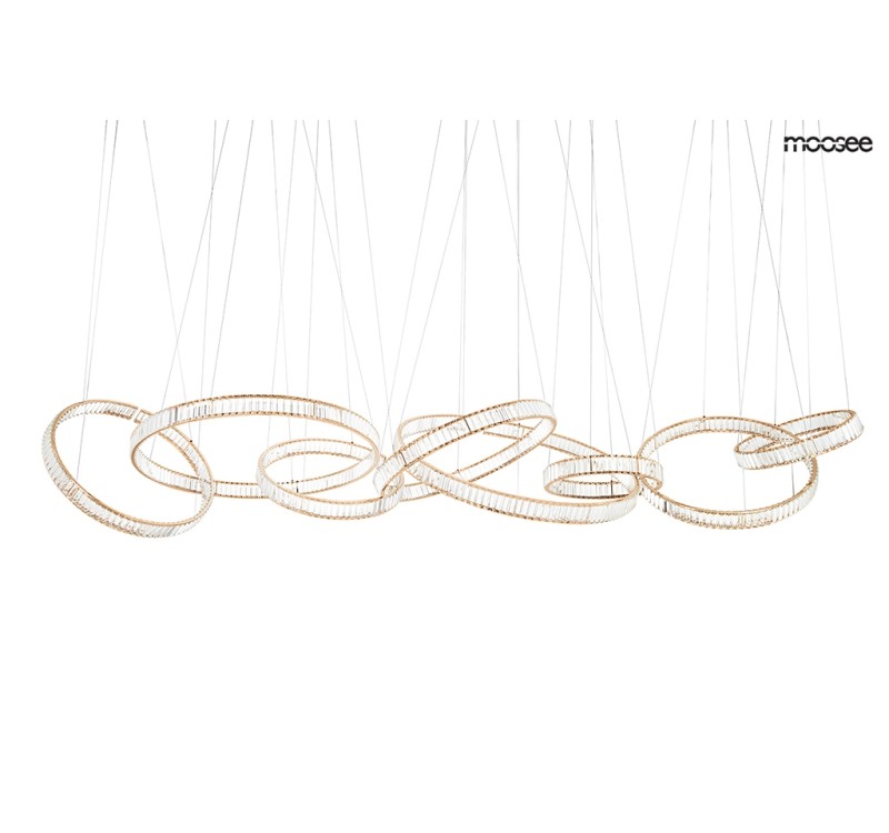 MOOSEE lampa wisząca LIBERTY LINE 8 złota