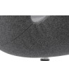 Fotel SWAN WOOL PREMIUM szary - wełna, podstawa stal