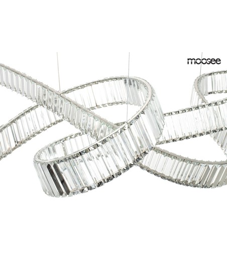 MOOSEE lampa wisząca WAVE 160B chrom