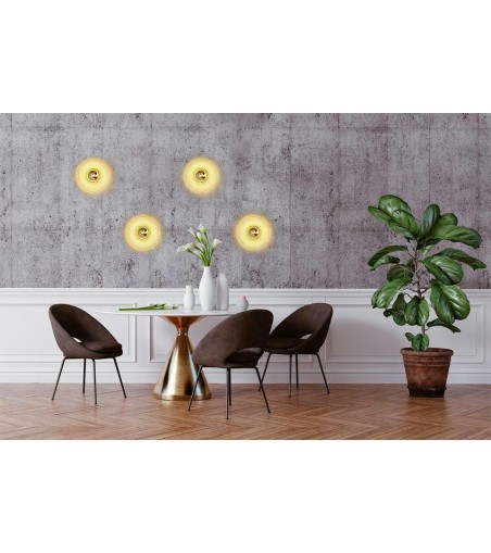 MOOSEE lampa ścienna ONDA złota