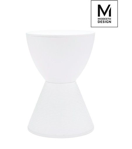 MODESTO stołek TAMBURO biały - polipropylen