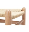 Krzesło WISHBONE natural - drewno bukowe, naturalne włókno