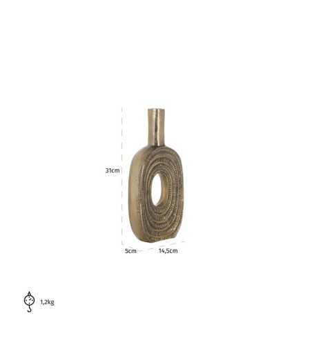 RICHMOND wazon EMAR S złoty