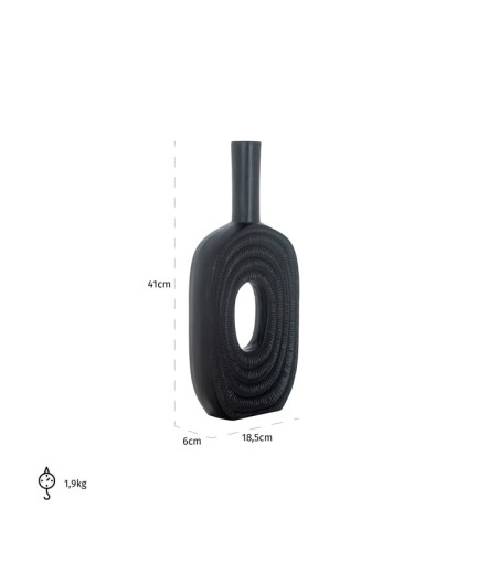 RICHMOND wazon EMAR L czarny