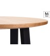 MODESTO stół TAVOLO FI 60 dąb - blat MDF, podstawa metalowa