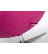 Fotel EGG SZEROKI fuksja.11 - wełna, podstawa stal