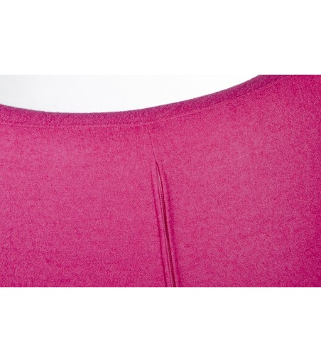 Fotel EGG SZEROKI fuksja.11 - wełna, podstawa stal