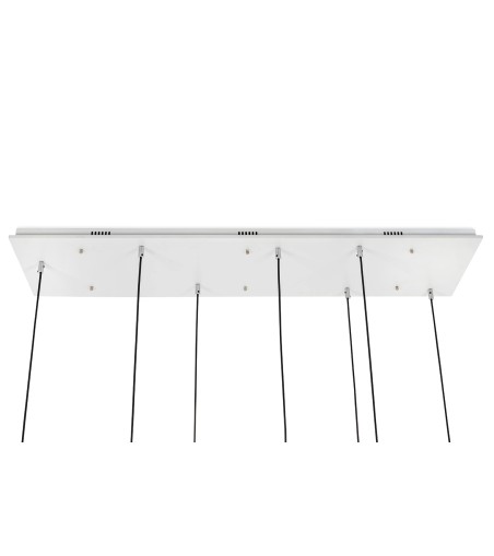 Lampa wisząca CAPRI LINE 7 złota - 420 LED, aluminium, szkło