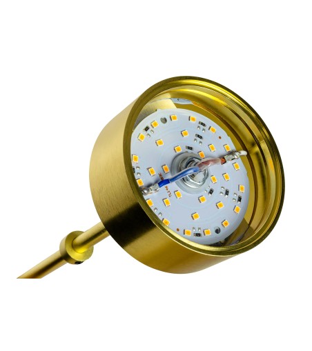 Lampa wisząca CAPRI LINE 7 złota - 420 LED, aluminium, szkło