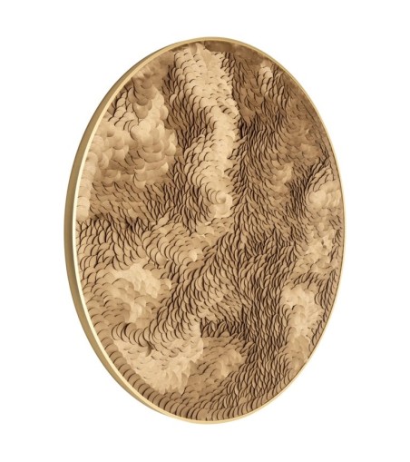 RICHMOND obraz BLOOM 110x110cm złoty