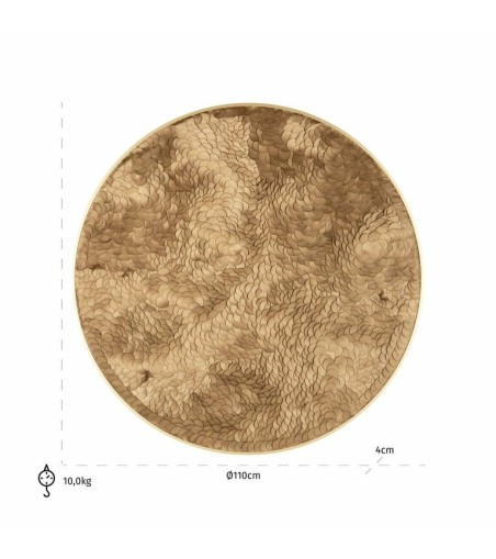 RICHMOND obraz BLOOM 110x110cm złoty