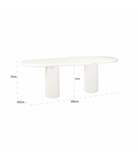 RICHMOND stół jadalniany BLOOMSTONE 260 biały