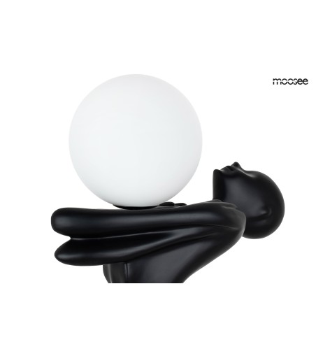 MOOSEE lampa podłogowa HUMAN MOON - włókno szklane, szkło