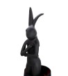 KARE lampa stołowa RABBIT 50 cm czarna / czarna