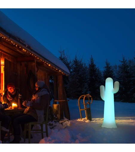 NEW GARDEN lampa ogrodowa PANCHO 140 CABLE biała