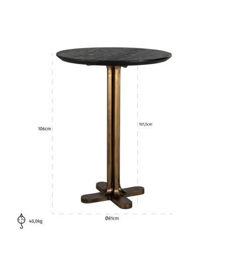 RICHMOND stolik barowy REVELIN 80