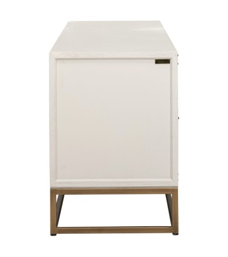 RICHMOND szafka RTV WHITEBONE BRASS