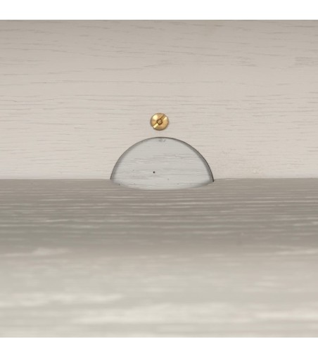 RICHMOND szafka RTV WHITEBONE BRASS