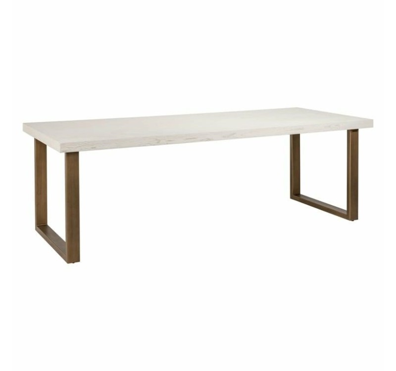 RICHMOND stół jadalniany WHITEBONE BRASS 235