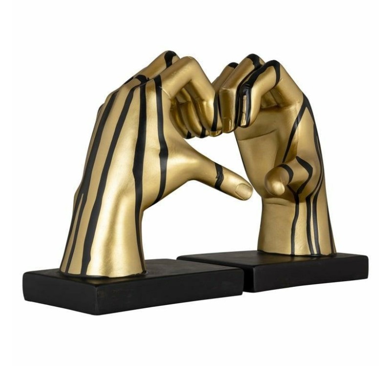 RICHMOND podpórka do książek LOVE czarno-złota