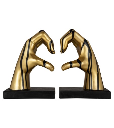 RICHMOND podpórka do książek LOVE czarno-złota