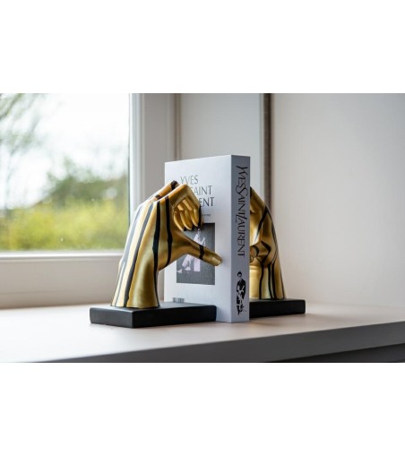 RICHMOND podpórka do książek LOVE czarno-złota